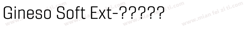 Gineso Soft Ext字体转换